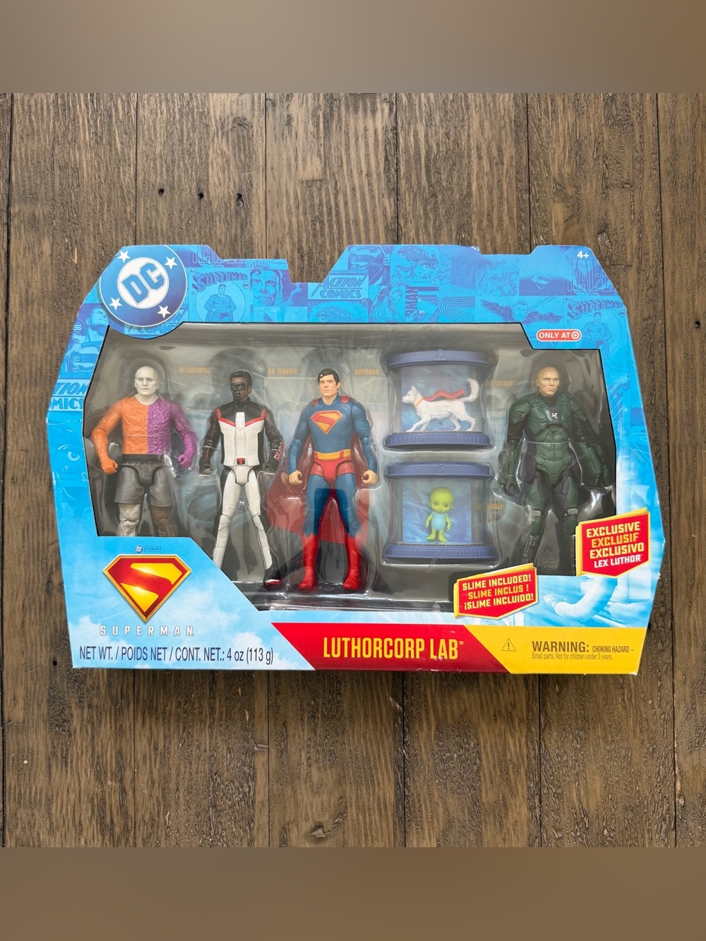 DC LuthorCorp Lab Playset w/ Superman, Lex Luthor, Krypto & Exclusive Figure set